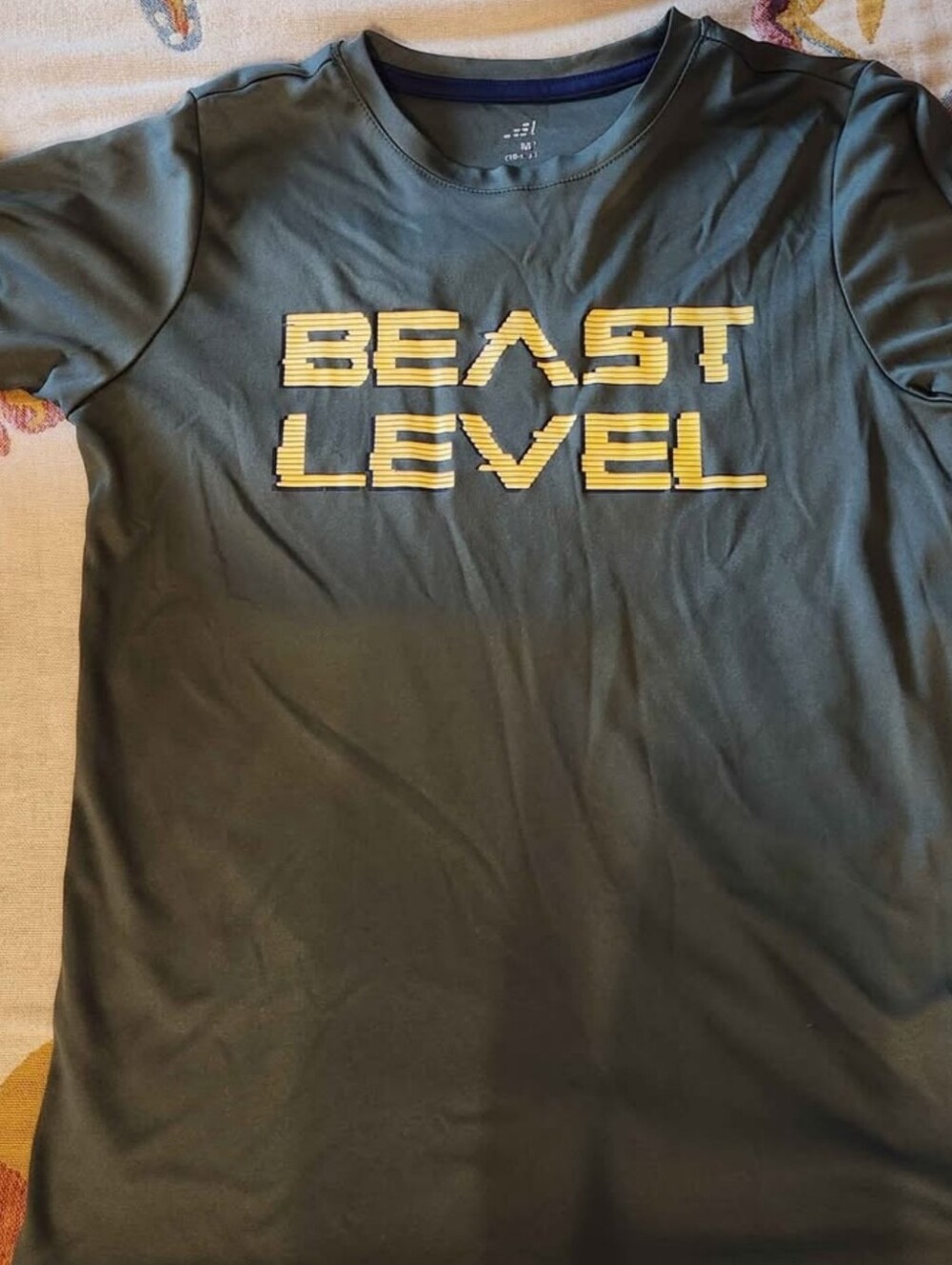 Kids 'Beast Level' Green Graphic Tee
